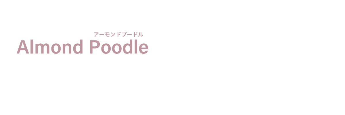 Alomond Poodle(アーモンドプードル)が気になるあたなには…！こちらのカラーもおすすめ♡